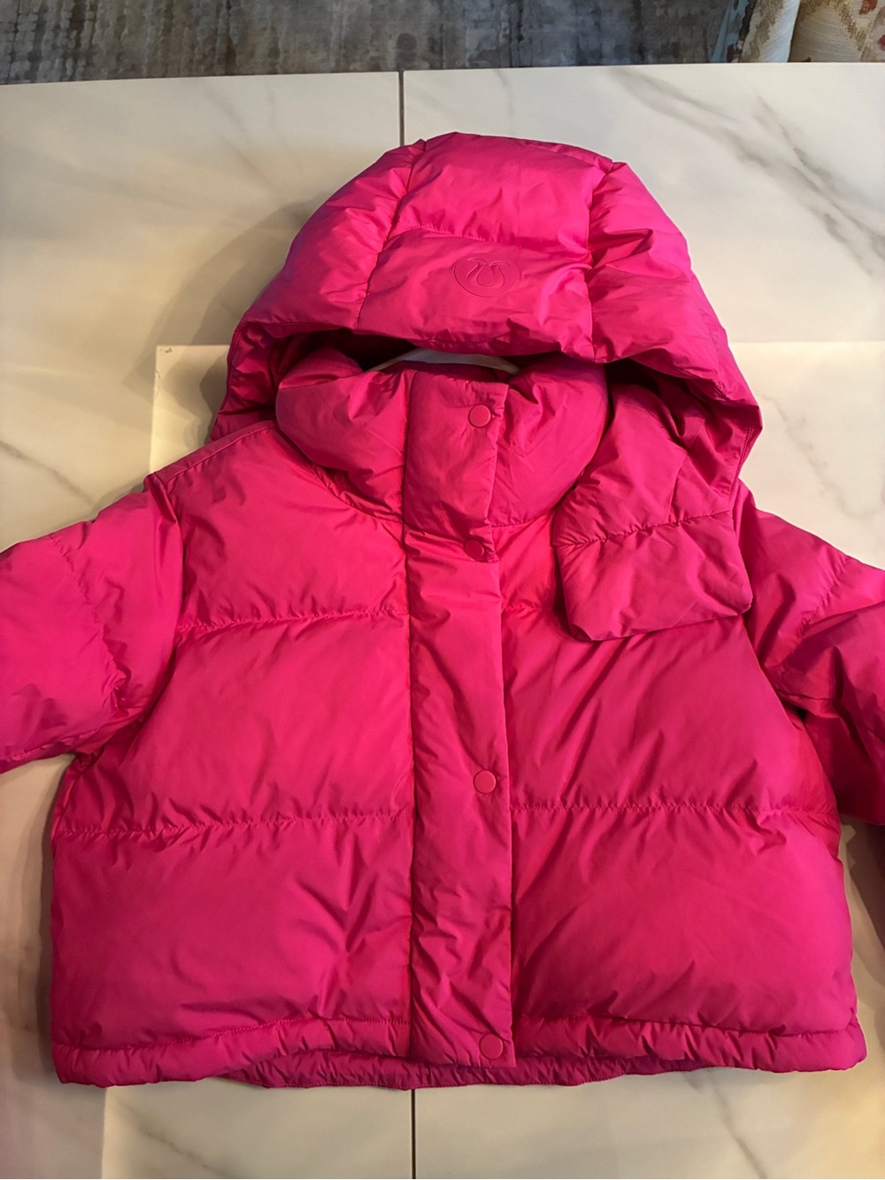 lululemon athletica Kids Hot Pink Puffer Jacket with Hood